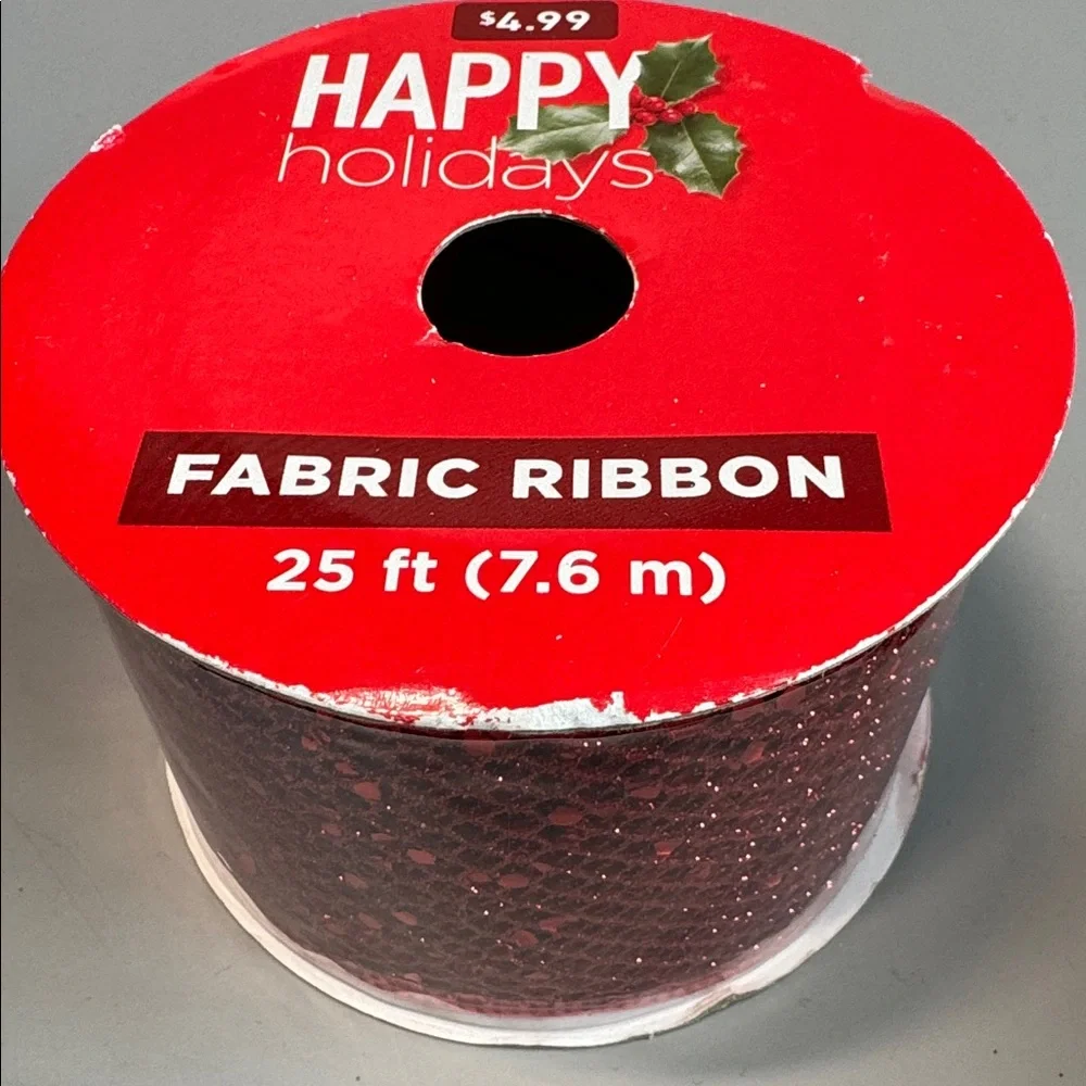 💜3/$15 Set of Decorative Holiday Christmas Ribbons NEW